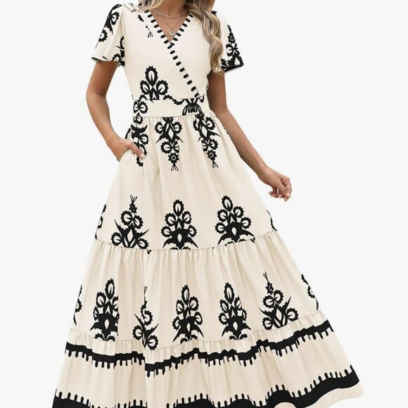 NWT - Flowy maxi dress, size S/M - Picture 1 of 5